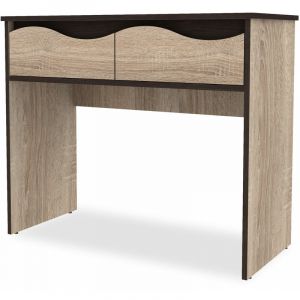 Menzzo Console 2 tiroirs Genevaro Chêne clair