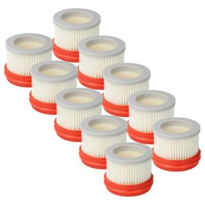 Vhbw Set de 10x filtres d'aspirateur compatible avec Dreame V9D, V9B, V9, V8 5.5/10.2 aspirateur &agrave; batterie - Filtre principal avec mousse int&eacute;rieure