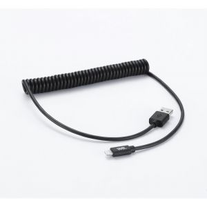 WE Câble USB / Lightning torsadé 2m - noir