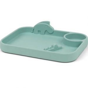 Done by Deer Assiette à compartiments Peekaboo Deer friends bleu