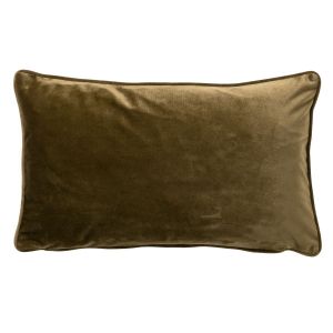 Dutch Decor Coussin - vert en velours 30x50 cm uni