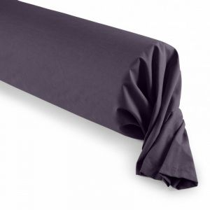 Univers d&eacute;cor Taie de traversin 45 x 185 cm / 100% coton 57 fils/cm? - prune - violet