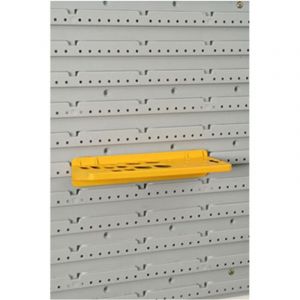 ALLIT Porte 24 outils pour panneau mural jaune, l.23 x H.4.6 x P.9.5 cm