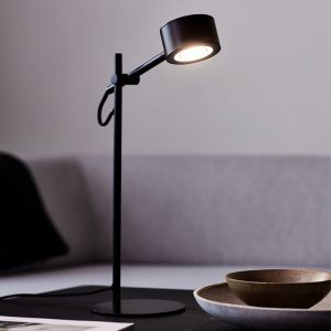 Nordlux Lampe &agrave; poser Clyde m&eacute;tal noir H40,7 cm Noir