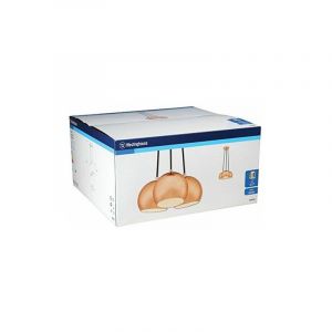 Westinghouse 6102040 Suspension à 3 lampes E27 Acier Cuivre