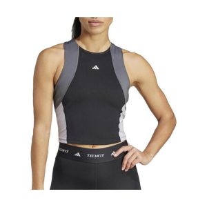 Adidas D&eacute;bardeur crop femme Techfit Colorblock