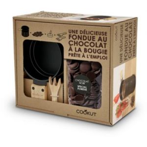 Cookut Coffret cuisine fondue chocolat noir