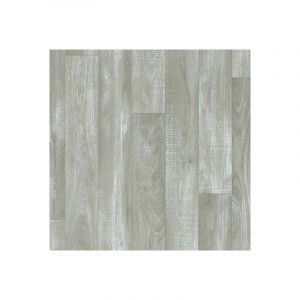 D&eacute;coweb Sol Vinyle First - Imitation parquet gris clair - Effet argent&eacute; - 3 x 7m (21m&sup2;)