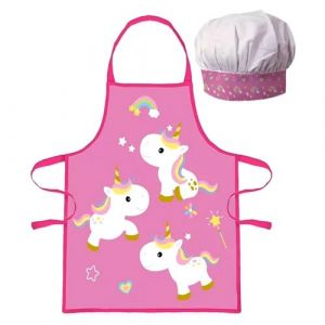 Tablier de cuisine et toque Licorne Patisserie enfant - guizmax