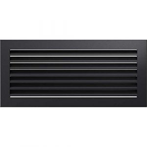 Kratki Grille d'a&eacute;ration Fresh 17 cm x 37 cm Graphite