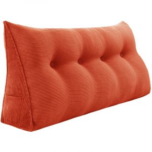 Image de Coussin de Lecture Compens&eacute;, Triangulaire Coussin &agrave; Coins, Gros Coussin Canap&eacute;, Traversin T&ecirc;te de lit Support Arri&egrave;re, Oreiller Cervical Dossier