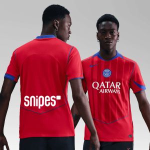 Nike Paris Saint-Germain 2025/2026 Stadium Third Homme Maillots rouge Taille L Vêtements - Couleur rouge - Taille L