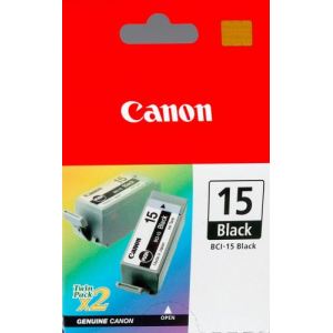 Canon BCI-15 BK Pack - 2 cartouches d'encre noire