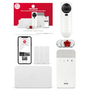 Verisure Alarme L Maison ou Appartement Connect&eacute;e sans Fil &ndash; Syst&egrave;me de S&eacute;curit&eacute; 10 Pi&egrave;ces avec Cam&eacute;ra HD Int&eacute;rieure, Application Mobile, Sir&egrave;ne &ndash; Installation DIY Facile &ndash; Option T&eacute;l&eacute;surveillance