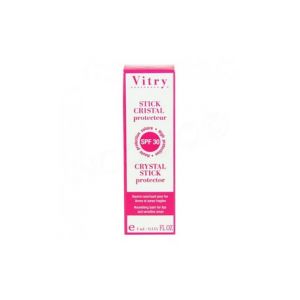 Vitry Stick Cristal Protecteur - Baume Nourrissant pour les L&egrave;vres et Zones Fragiles (SPF 30) - 4 ml