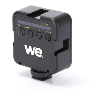 WE Lampe LED Vlogging rechargeable puissance 6W, luminosit&eacute; reglable batterie 2200m