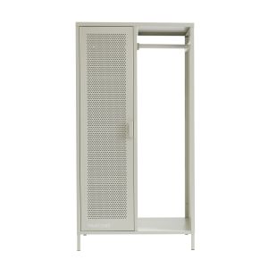 DRAWER Vestiaire métal beige sable avec penderie h145cm
