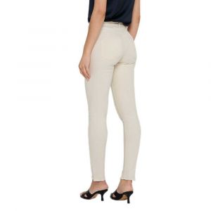 Only ONLBLUSH Mid SK ANK RAW BB Dot Pantalon, Ecru, M / 30 Femme
