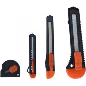 Well Home Lot de 4 lames Noir/orange