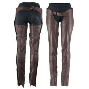 Horze Chaps d'&eacute;quitation en cuir Blake