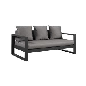 Canap&eacute; De Jardin 3 Places En Al ini Anthracite Molokai Neuf