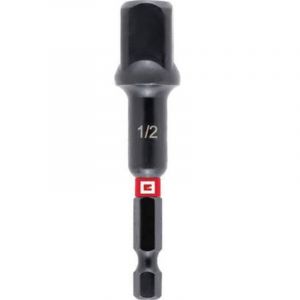 Einhell Original Adaptateur pour clé à douille à impact (acier CrV, admission 1/2", longueur 72 mm, phosphaté au manganèse, résistant aux chocs, zone de torsion)