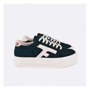 Faguo Tennis polyester recyclé et cuir Walnut PLATFORM