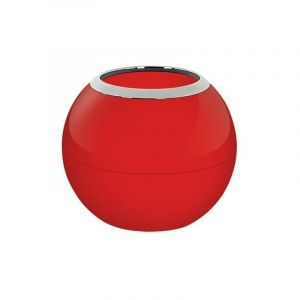 Spirella Verre à Dents Sphérique en Verre Rouge Brillant, Design Élégant et Moderne, Idéal pour Salle de Bain, Pratique et Esthétique, Taille Unique, Couleur Rouge
