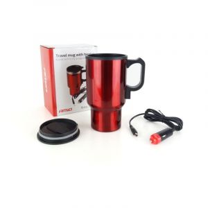 Bouilloire, mug isotherme, chauffant pour voiture AMIO-02177