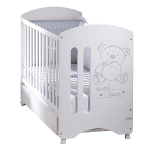 Micuna Sweet Bear - Lit b&eacute;b&eacute; &agrave; barreaux 120 x 60 cm