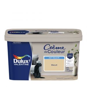 Dulux Valentine Peinture Crème De Couleur mat biscuit 2 5L
