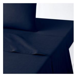 Drap plat en coton, Scenario Bleu Couleur Bleu Taille 270 x 290 cm