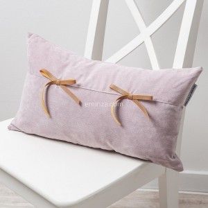 Image de Coussin rectangulaire Veloutine Rose