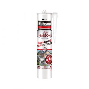 Rubson | Mastic Maison Multi-Joints & Multi-Matériaux Noir (cartouche de 280 ml) – Mastic silicone neutre nouvelle génération multi-fonctions – Mastic étanche avec formule sans odeur