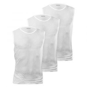 GripGrab Ultralight Sleeveless Mesh Baselayer 3-Pack - T-shirt technique taille M, gris