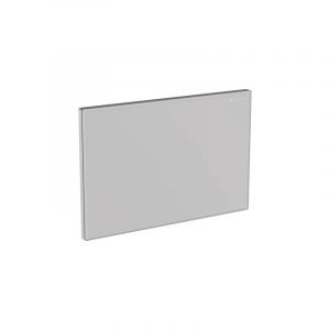 Geberit Plaque de fermeture Omega en verre blanc pour déclenchement frontal ou par le dessus