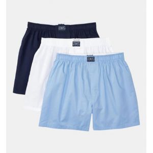 Ralph Lauren Lot de 3 caleçons griffés Bleu Polo