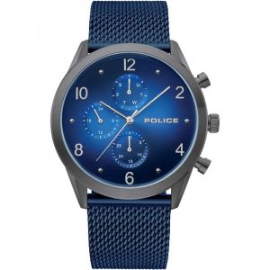 Police Mixte Adulte Analogique Quartz Montre avec Bracelet en Tissu PL15922JSU.03MMBL