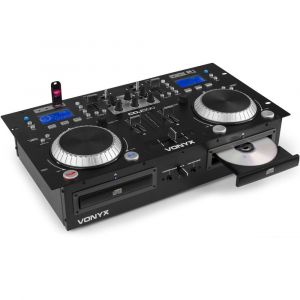 Vonyx Double lecteur CD Amplifi&eacute; CDJ500 - MP3 - USB - Bluetooth