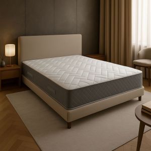 Matelas Latex 80 Kg/m3 + Aertech+ 35 Kg/m3 + Al&egrave;se 120x190 x 21 cm Accueil Ferme Soutien tr&egrave;s Ferme - 7 Zones de Confort