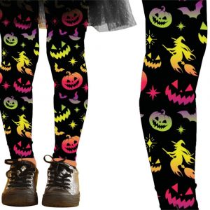 Paire de collants halloween multicolore fille - générique 16658
