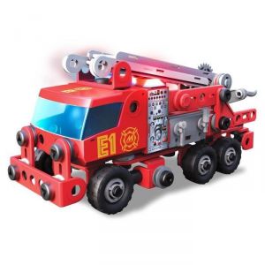 Image de Meccano 6028420 - Camion de pompiers Junior 163 pièces