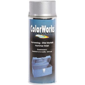 Colorworks Peinture aérosol Effet martelé - Argent 400 ml