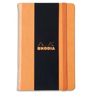 Rhodia 118068C - Webnotebook Boutique Orange A6 9 x14 cm 192 pages lign&eacute;