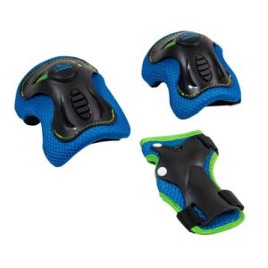 Hudora Protections enfant pour roller bleu - Taille S