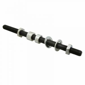 Axe roue arri&egrave;re pour mobylette MBK 50 D10mm L168mm / M10 P100 cyclomoteur