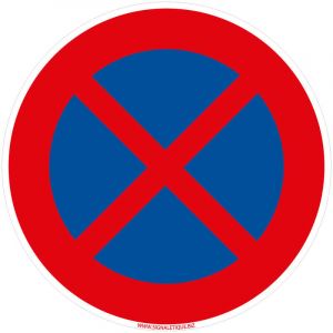 Panneaux de signalisation routi&egrave;re provisoires Panneaux de signalisation pas chers en Comacel - Arr&ecirc;t et stationnement interdit - Panneau