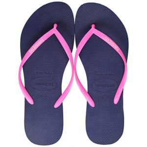 Havaianas Tongs SLIM LOGO - Couleur 35 / 36,37 / 38,39 / 40,41 / 42,33 / 34 - Taille Bleu