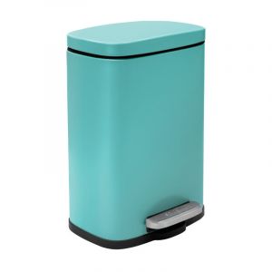 Spirella Poubelle de salle de bains 5L, bleu aqua Akira