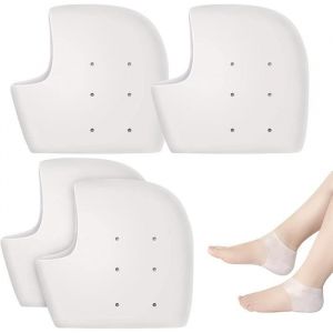 2 Paire Protège Talons En Gel,Manches De Talon En Silicone,Protège-Talons En Gel Soulagement De La Douleur Pour Les Talons Femme